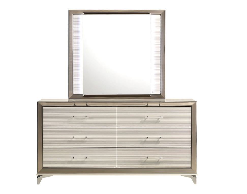 Zagreb Dresser and Mirror with LED
